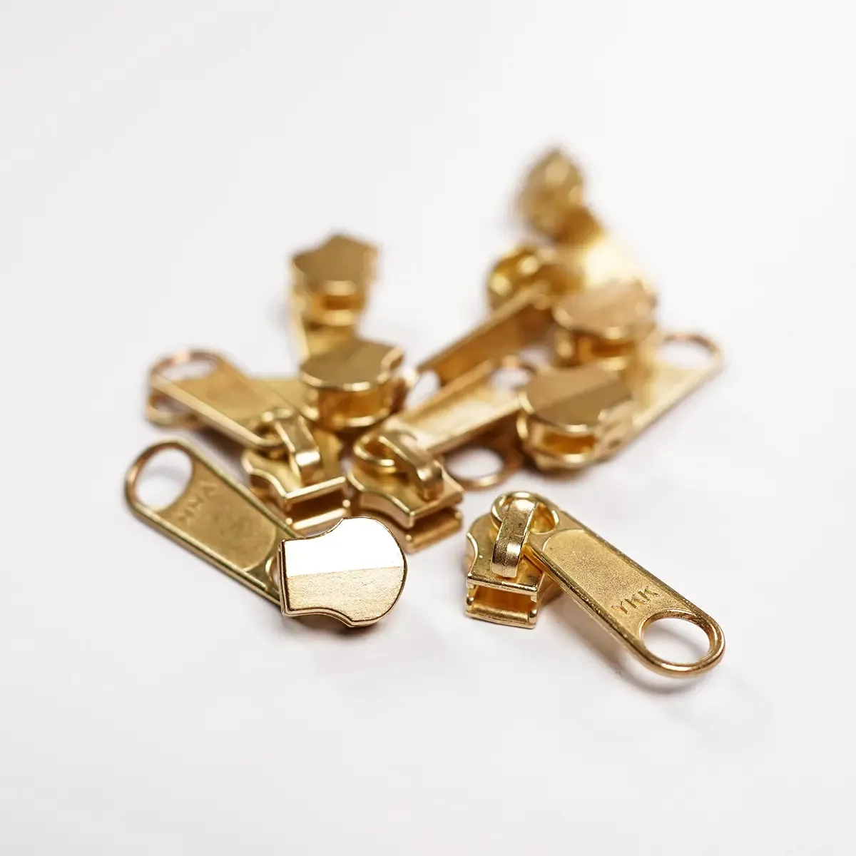 YKK 4.5 Brass Zipper Purse Slider Pull 2 Pack