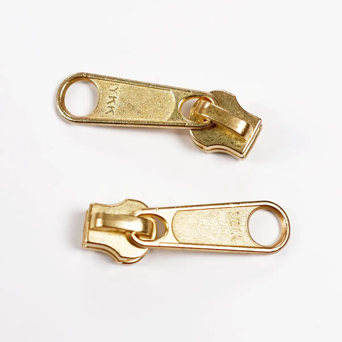 YKK 4.5 Brass Zipper Purse Slider Pull 2 Pack