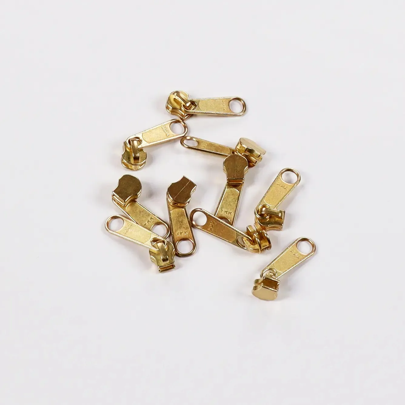 YKK 4.5 Brass Zipper Purse Slider Pull 2 Pack