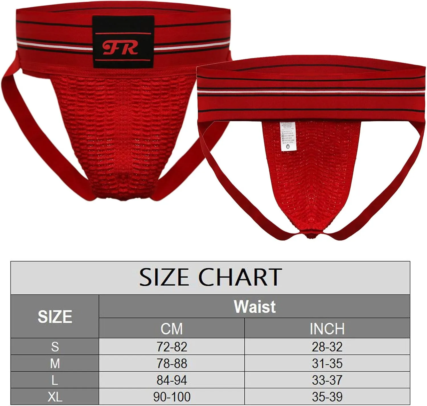 YUFEIDA Men's Athletic Supporters Performance Jockstrap Underwear Breathable Active Underpants
