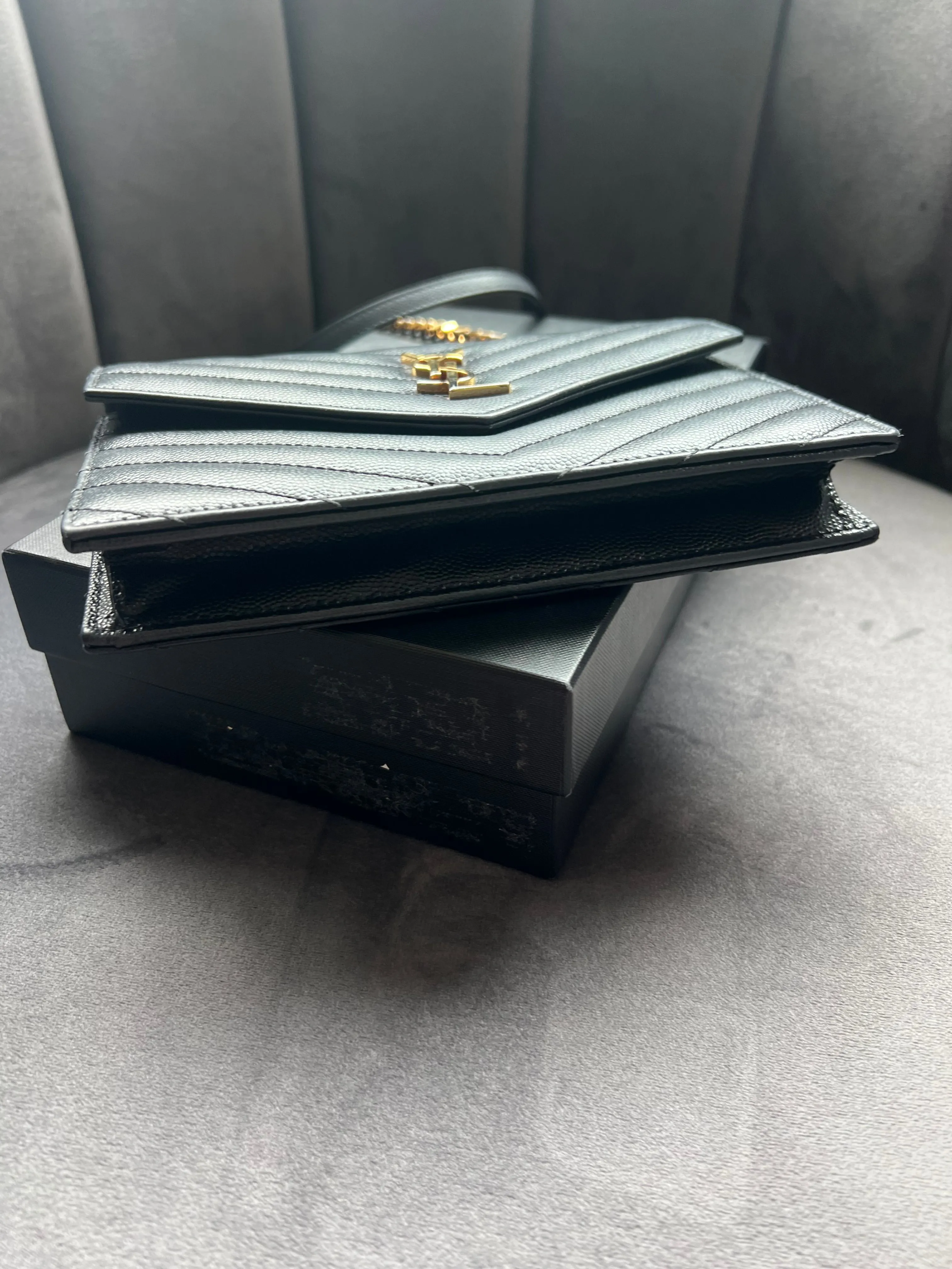 Yves Saint Laurent Cassandre envelope flap crossbody bag