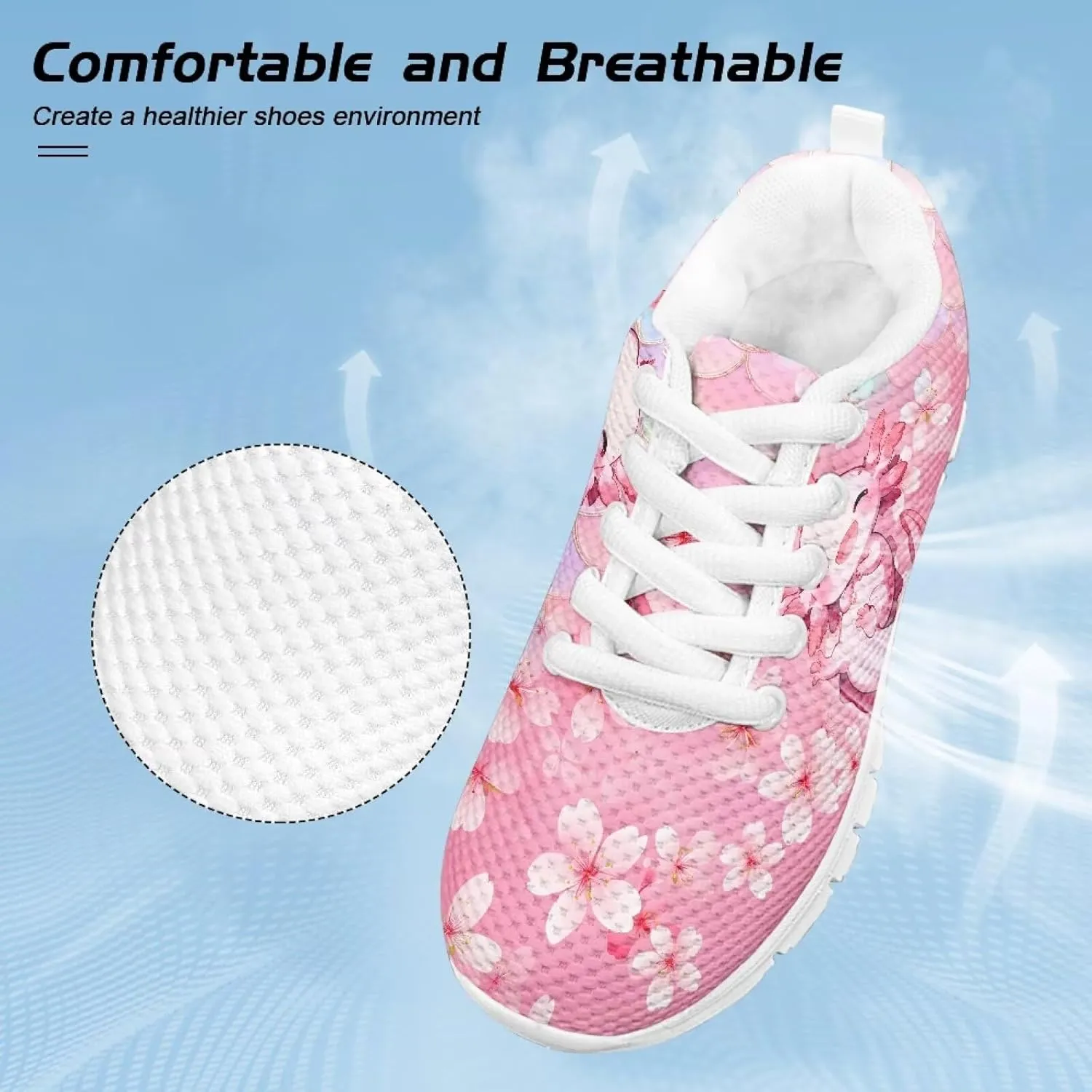 Yzaoxia Kids Tennis Shoes Lightweight Comfortable Kids Shoes Girls Boys Breathable Casual Shoes
